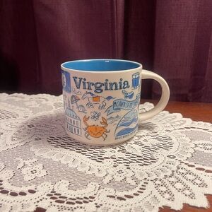 Starbucks Virginia Been There Series Mug - Blue & Orange Accents